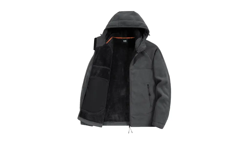 [Manatsulife] フリース ジャケット 防寒 メンズ 裏起毛 暖かい 厚手 冬服 フード付き 撥水 防風 釣り 登山 柔らかい アウトドア カジュアル WT8801