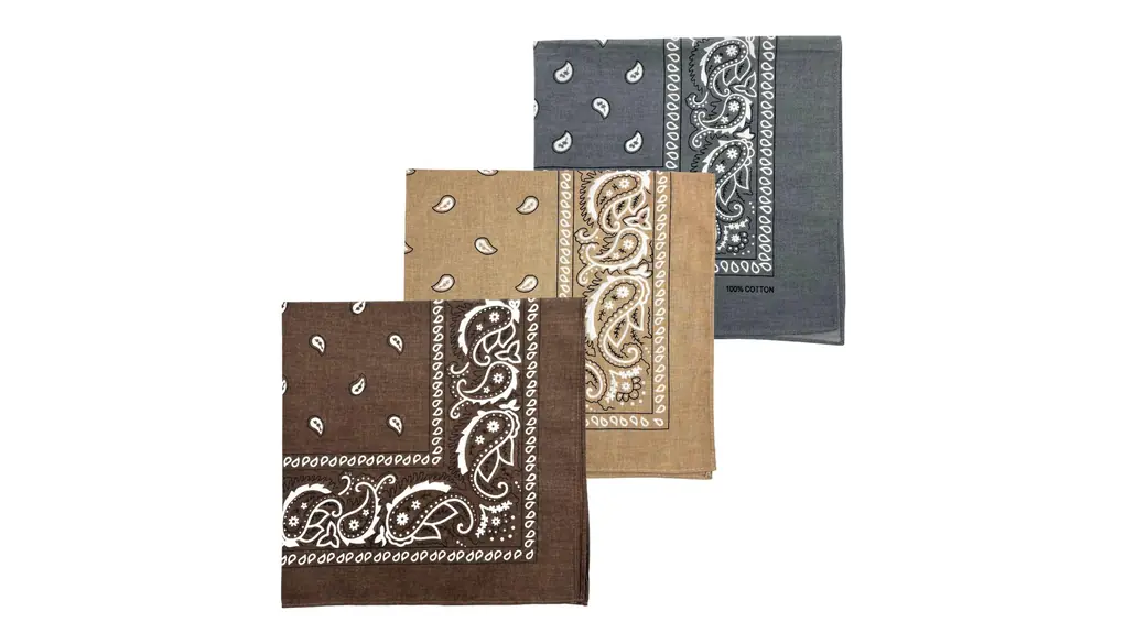 [MDSTYLE] バンダナ 大判 56cm x 56cm コットン100% 三角巾 スカーフ マスクにリメイク