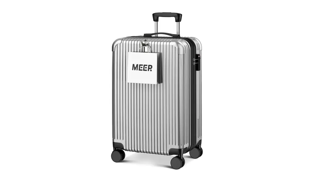 [meer] スーツケース 超軽量 キャリーケース キャリーバッグ 隠しフック機能 360度回転 耐衝撃 静音 TSAローク搭載 泊まる ファスナー式 ビジネス 修学旅行 海外旅行 国内旅行 小型 出張 (シルバー, Sサイズ (超軽量))