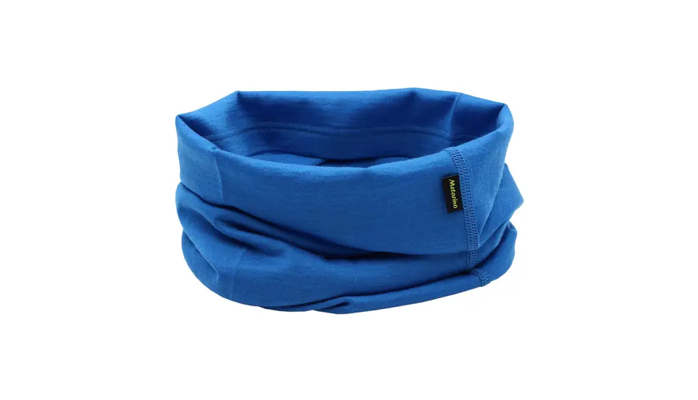 [METARINO]ネックウォーマー 天然メリノウール100% 冬用 防寒保温 小顔効果 多機能 軽量 おしゃれ ネックゲイター スポーツ バイク スノボ 野球 アウトドア 通勤 通学 男女兼用 手洗い可 ブルー