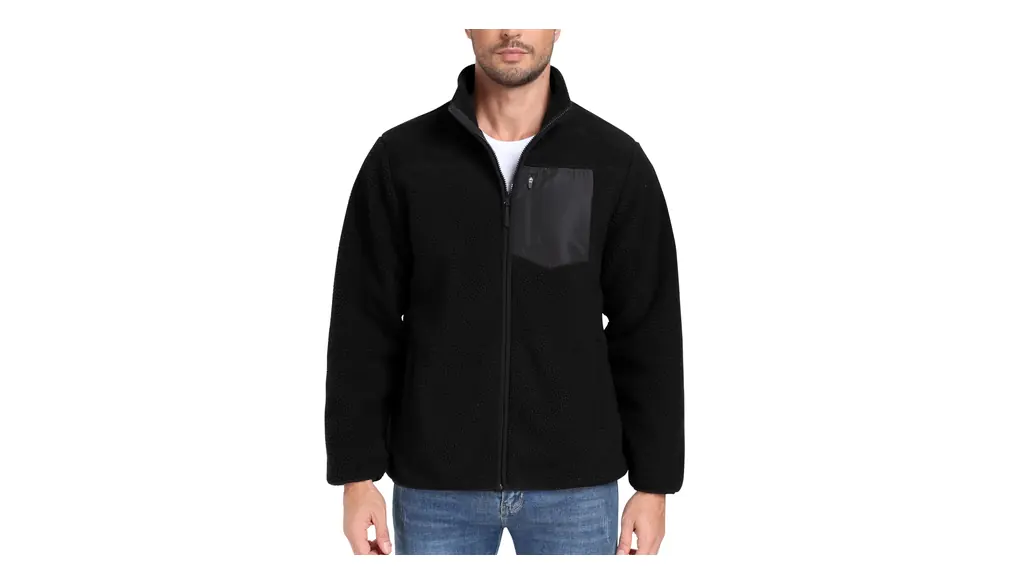 [MoFiz] ボアジャケット メンズ 冬 ボアブルゾン フリースジャケット アウター ボアコート ボア もこもこ 防寒 防風 カジュアル 無地 シンプル