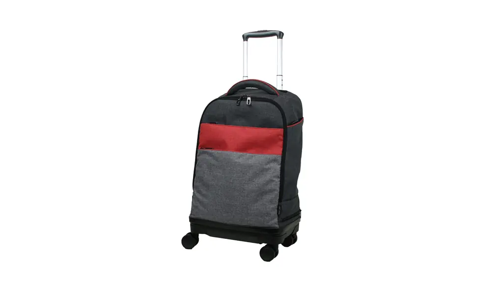 [モアエルグ] リュックキャリー スーツケース キャリーケース 機内持ち込み ４輪 軽量 通勤 通学 ビジネス キャスター取り外し可能 多機能 1泊 2泊 撥水加工 [81-76024-39](レッドコンビ)