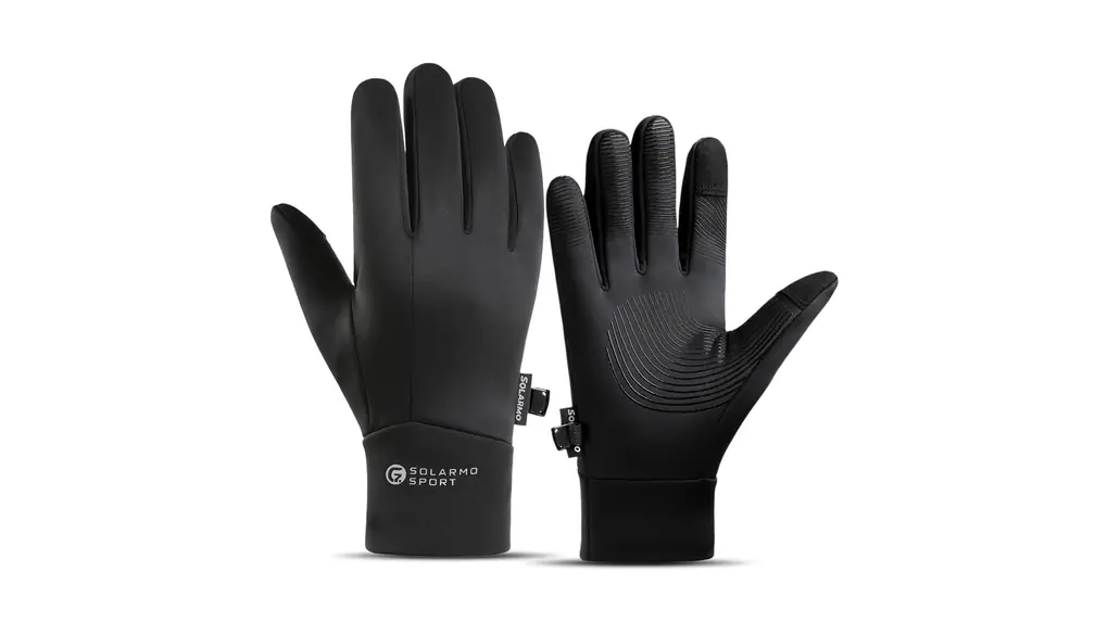 [MOWO] グローブ 防寒手袋 メンズ 冬 【あったか裏起毛・スマホ対応・滑り止め手袋】バイクグローブ タッチパネル対応 撥水加工 防風 紛失防止結び付け 人間工学 黒 登山 釣り スキー 通勤 通学 作業 男女兼用