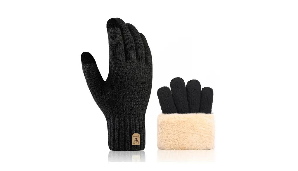 [MOWO] 手袋 メンズ 防寒 グローブ スマホ対応 冬 【即刻発熱の防寒グローブ・極上の着け心地・裏起毛】 ニットグローブ ニット手袋 暖かい 厚手 ふわふわ 柔らか タッチパネル対応 伸縮性 ギフト 通勤通学・自転車・バイク・スキー