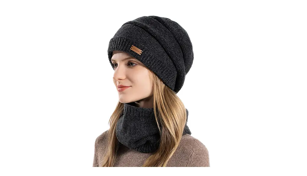 [MOWO] ニット帽 レディース ネックウォーマー 冬 【360度防寒セット・ふわふわ裏起毛・小顔効果】 ニット帽子 帽子 メンズ ビーニー 目出し帽 防寒具 柔らかい・暖かい おしゃれ 防風 通勤・通学・自転車・スキー 男女兼用