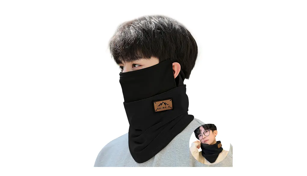 [MOWO] ネックウォーマー メンズ バイク防寒 冬 保温性 【耳かけ・ストレスフリー着用・冬のセレブ感】 フェイスカバー ネックガード ネックカバー フリース素材 小顔効果 柔らかい チクチク感なし 持ち運び便利 アウトドア・登山・通勤通学