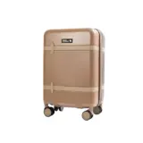 【moz スーツケース Sサイズ】38L→44Lへ拡張できる“ちょうど良い相棒”｜静音キャスター＆TSAロック搭載（モカ/ダークブラウン）