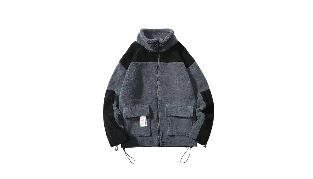 [murfeko] ボアジャケット フリースジャケット メンズ ボアブルゾン ラムウール ジャケット ブルゾン 裏起毛 ジャンパー 防寒 スタンドカラー 厚手 暖かい 冬 大きいサイズ アウトドア プレゼント 普段着