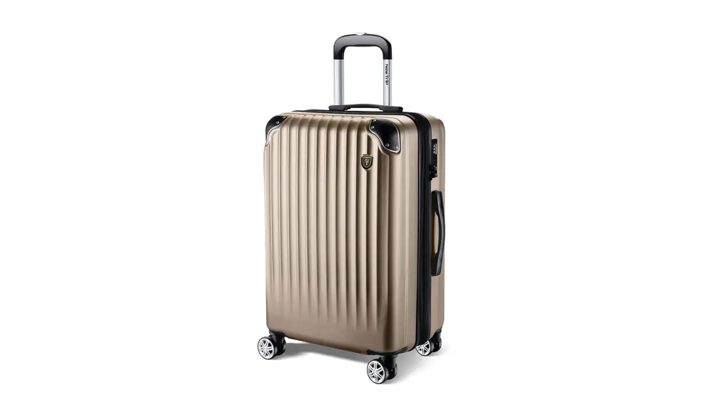 [New Trip] スーツケース キャリーケース 拡張機能付き 機内持ち込み 軽量 大型 S/M/Lサイズ キャリーバッグ 耐衝撃 大容量 ファスナータイプ 静音 ダブルキャスター TSAロック 海外 旅行 ビジネス 出張 (シャンペンゴールド、Sサイズ/機内持ち込み：2～3泊/40L)