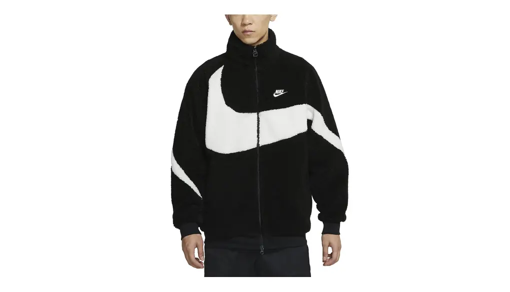 [NIKE (ナイキ)] SWOOSH FULL ZIP JACKET ボア フリース ジャケット ILLUSION GREEN/BLACK BQ6546-350