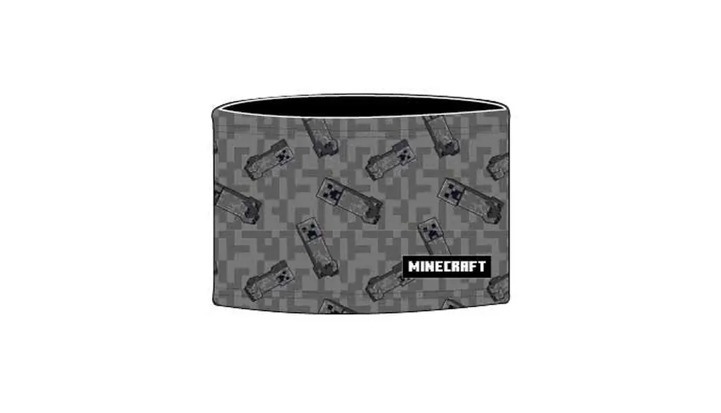 [ニシオ] マインクラフト ネックウォーマー 総柄 F8360YB チャコール W29×Ｈ20.5cm