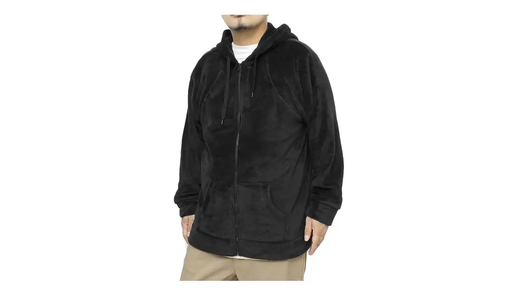 [ワン カラーズ] もこもこ パーカー メンズ 大きいサイズ ボア フリース ジップアップ ジャケット