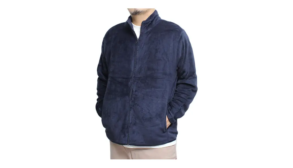 [ワン カラーズ] フリース ジャケット メンズ 大きいサイズ シルキーフリース やわらか ジップアップ スタンド ブルゾン