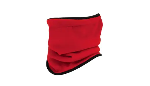 【冬の首元に、鮮やかな温もりを】おたふく手袋 B-45 ネックウォーマー｜高視認×リバーシブルの最強フリースギア