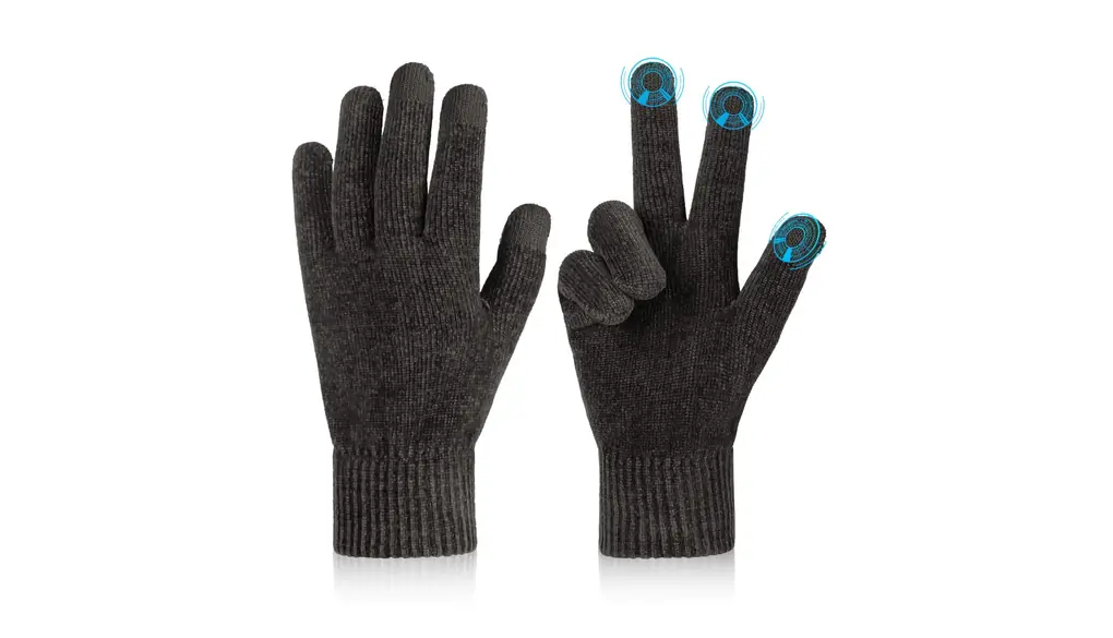 [OZERO] ニット 手袋 防寒 メンズ スマホ対応 冬 防寒手袋 シェニール織 超軽量52g｜ふわふわ肌触り 毛玉できない 暖かい アウトドア ランニング 通勤 自転車 ブラック グレー フリーサイズ