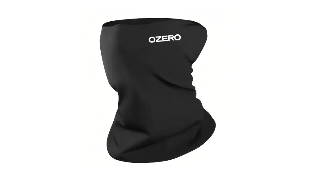 [OZERO] 【2025新登場】 ネックウォーマー フェイスカバー 防寒 防風 薄手 耳まで バイク 自転車 ゴルフ スノボ アウトドア スポーツ ブラック