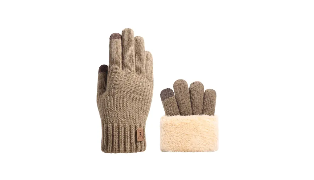 [Pawinpaw] 手袋 メンズ 防寒 冬 スマホ対応 ニットグローブ アウトドアグローブ【裏起毛・瞬間で5℃上昇・零下防寒・伸縮性】 防寒グローブ 暖かい 厚手 ニット手袋 防風 保温 柔らか 登山/バイク/自転車/通勤/通学/作業