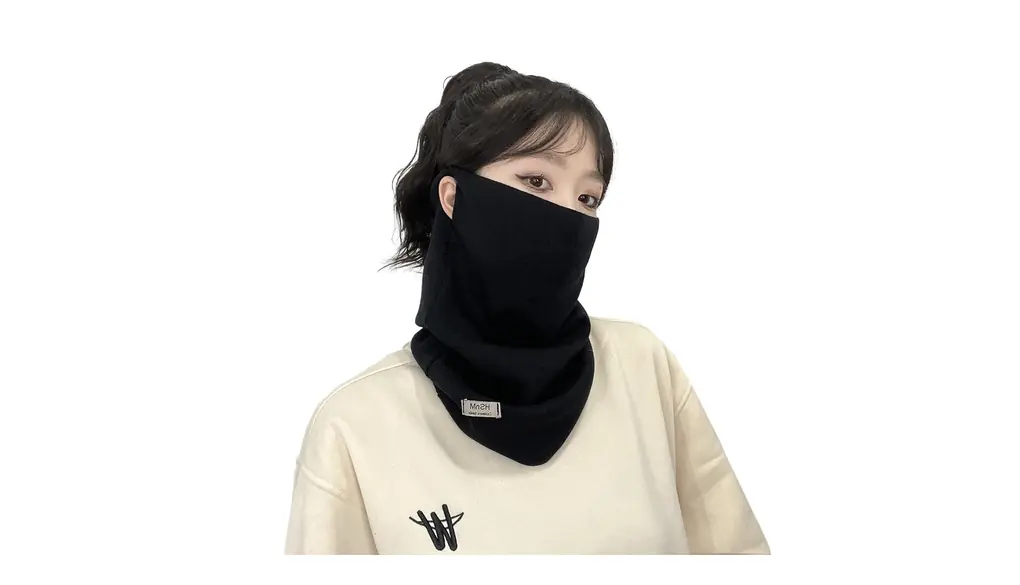 [PIROXIS] ネックウォーマー レディース 防寒保温【耳かけタイプで安定感あり・柄のない無地・おしゃれさも妥協したくない人に フェイスカバー ネックガード ネックカバー 暖かい 高い伸縮性 小顔効果 通勤通学