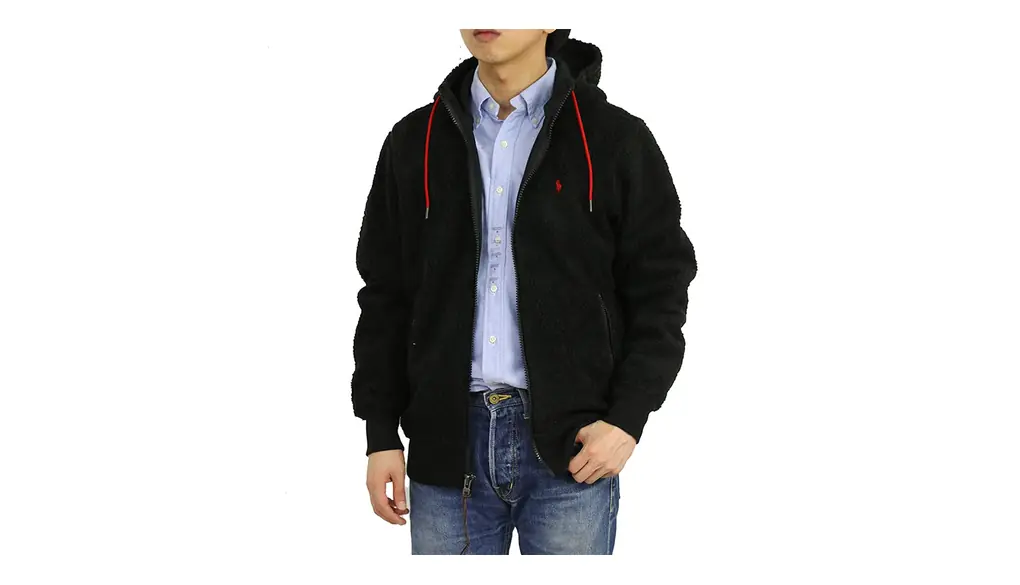 [POLO RALPH LAUREN] (ポロ ラルフローレン) メンズ フリース ジップアップパーカー ジャケット レトロパイル 無地 ワンポイント 0101818 [並行輸入品]