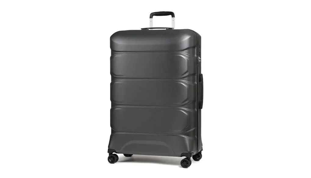 [プロエボ] スーツケース 超軽量 4kg以下 大容量 キャリーケース キャリーバッグ 耐衝撃 大型 薄型 静音 受託手荷物 ダブルキャスター TSAロック搭載 カップホルダー付き PC100% ファスナータイプ 旅行 ビジネス 出張 人気 おしゃれ 入院 13003 77cm 53cm 27.5cm 91L 7泊 1週間 3.5kg 158cm (D.グレー/Lサイズ)