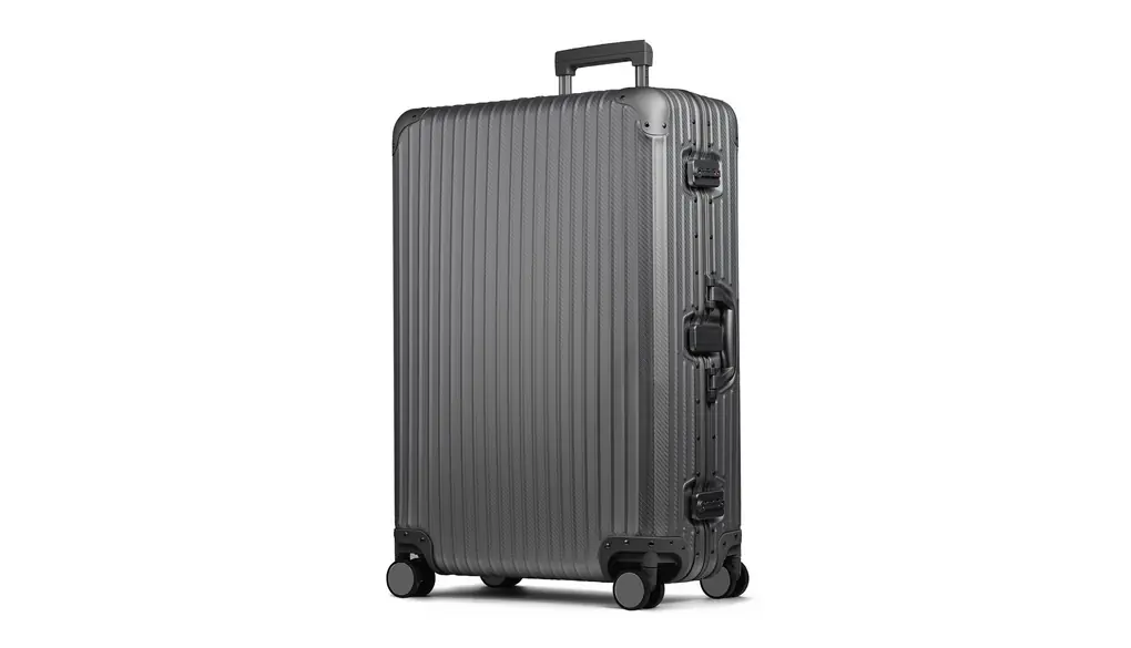 [プロエボ] スーツケース アルミマグネシウム合金 アルミニウムボディ 大型 受託手荷物 lサイズ 大容量 キャリーバッグ キャリーケース 8輪 ストッパー (【Lサイズ】ガンメタリック/カーボン)