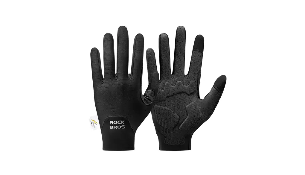 ROCKBROS サイクルグローブ 夏 春 秋 サイクリンググローブ フルフィンガー 自転車 手袋 XRDパッド 衝撃吸収 スマホ対応 通気性 伸縮性 耐磨耗 滑り止め 超軽量 ロードバイク サイクリング アウトドア メンズ レディース