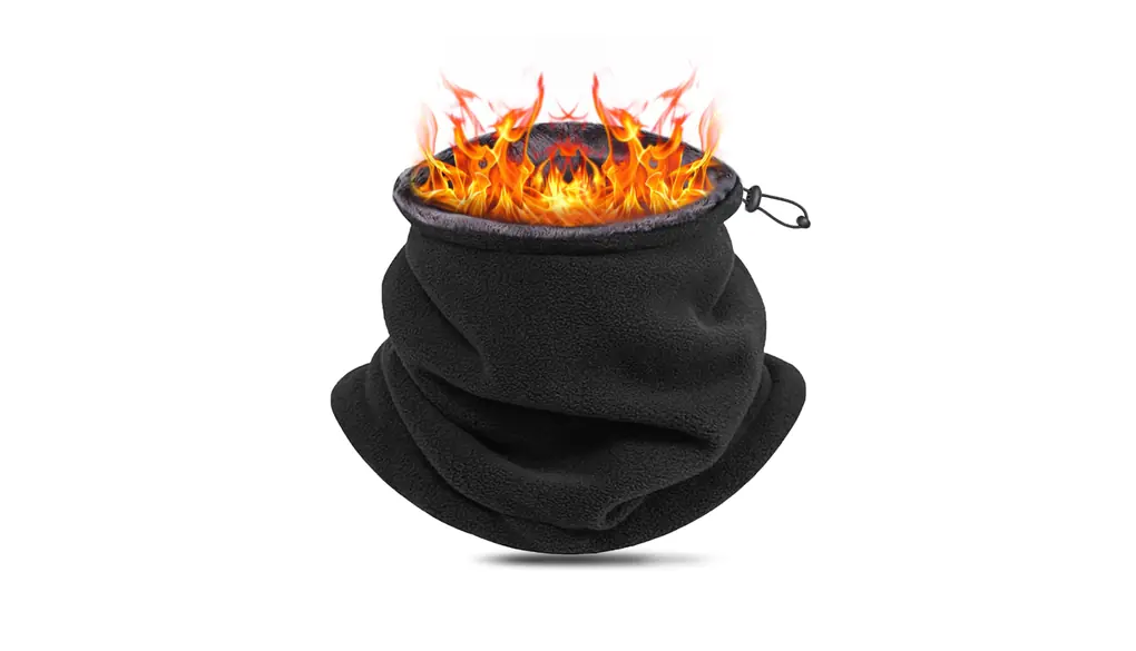 [Seefox] ネックウォーマー メンズ レディース 秋冬用 防寒防風 360°極めた暖かさ 厚手 ふわふわ裏起毛 柔らかい ネックガード 無地 調節コードつき 多機能 ネックウォーマー スポーツ/通勤通学/スキー/登山/釣り/自転車 男女兼用（ブラック）