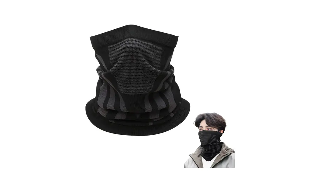 SensaBliss ネックウォーマー ネックガード フェイスカバー 防風 防寒 保温 伸縮性 通気性 エアーホール構造 通勤/旅行/登山/スキー/自転車/バイク/アウトドア