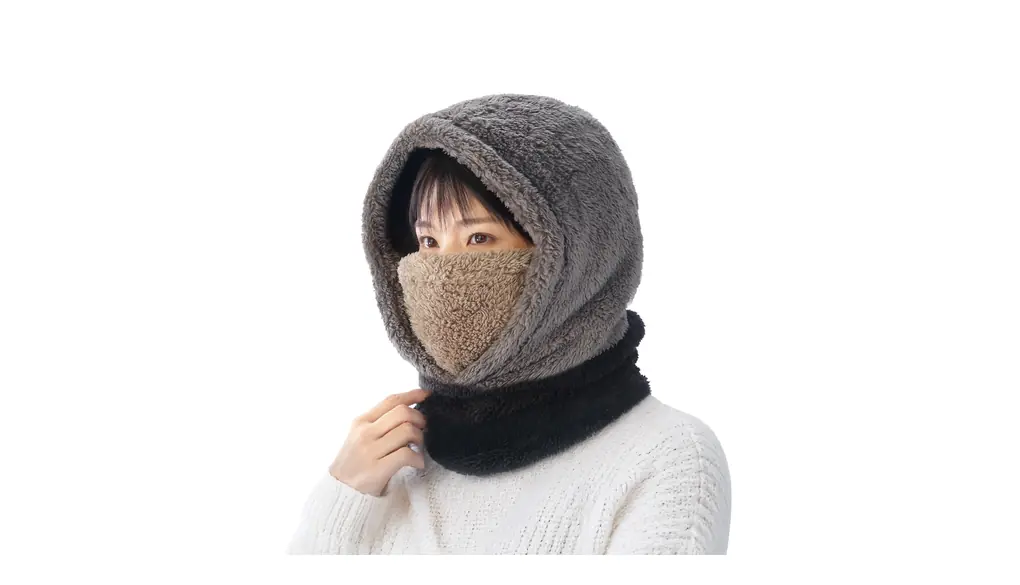 [松栄興業株式会社] ネックウォーマー【顔まわり あったか 2重 ボア の 防寒フード】ふわふわ《マフラー フード フェイスカバー》耳当て イヤーマフラー 帽子 暖かい 防寒対策 寒さ対策 アウトドア