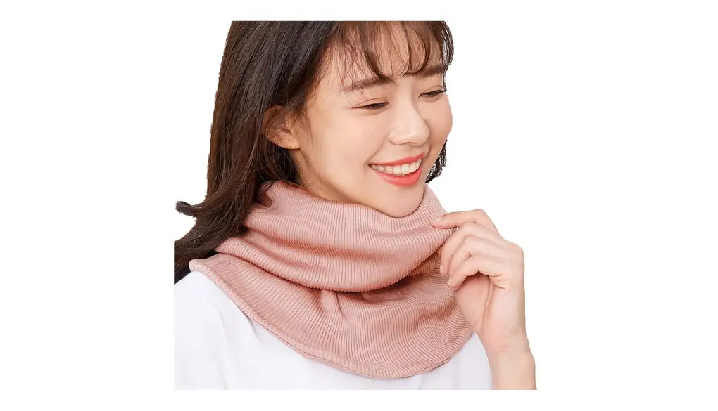 [SIL-VENDER] ネックウォーマー メール便 シルク コットン マフラー スヌード 温活 グッズ 冷え対策 冷え取り 保湿 保温 レディース メンズ バイク 自転車 首 綿 かわいい おしゃれ 女性用 母の日 (サーモンピンク)