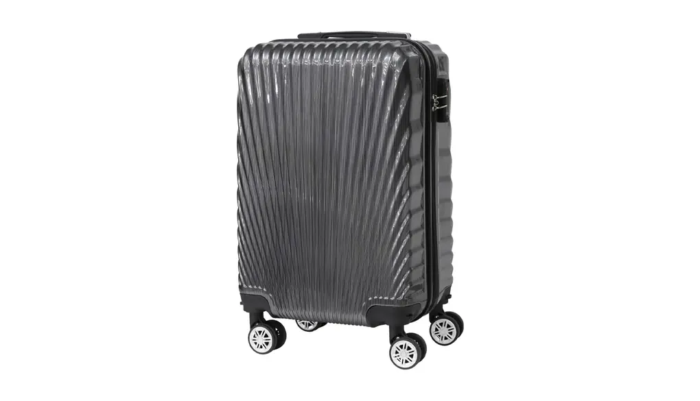 [エスアイエス] スーツケース 28L 35L 50L 80L キャスター着脱可能 機内持ち込み SS S M L キャリーバッグ キャリーケース コインロッカー対応 TSAロック付 4輪 BL-228 (ヘアラインブラック, SS/28L)