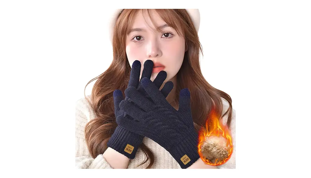 [SIVAN] 手袋 レディース 防寒 【360度防寒保温・厚裏起毛38℃恒温・革新的な柔らかさ・タッチパネル対応】 厚手 高い伸縮性 タッチパネル 耐摩耗性 ニット手袋 防寒手袋 防寒グローブ 自転車 通勤 通学 秋冬 フリーサイズ