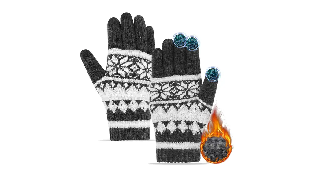 [SLEEPSINERO] 手袋 防寒 ニット 【高敏感度スマホ対応・裏起毛で暖かい】 防風 保温 タッチパネル グローブ 防寒グローブ ふわふわ 伸縮性 厚手 柔らか 防寒手袋 スマホ手袋 ランニング スポーツ アウトドア 自転車 秋冬 男女兼用