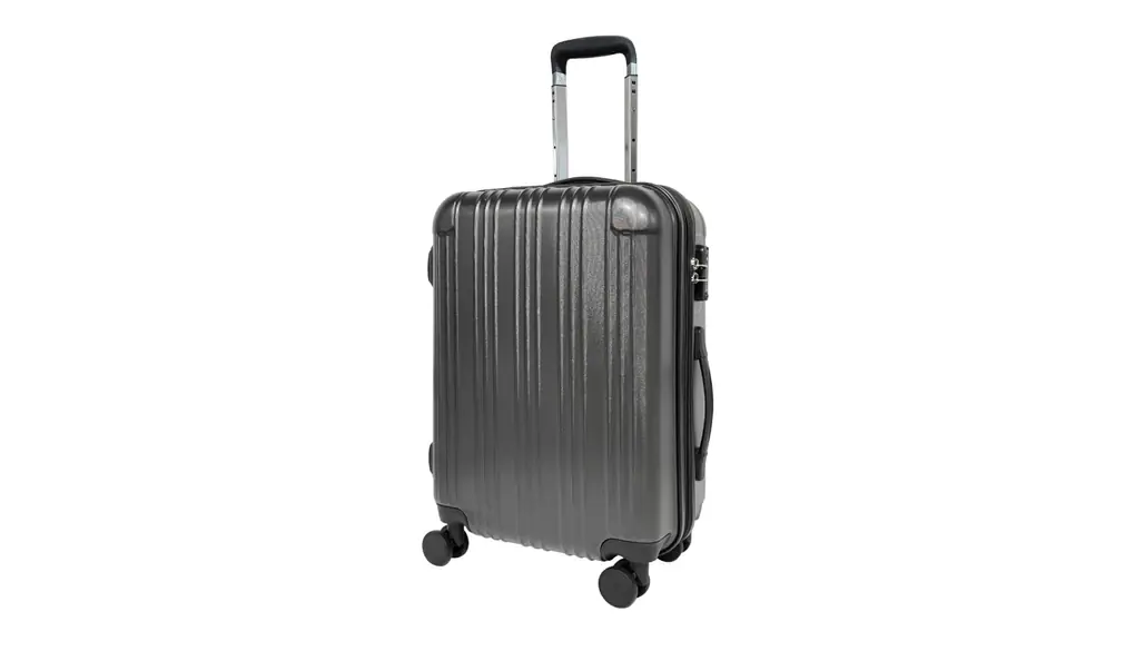 [Smart Bird] スーツケース 機内持ち込み Sサイズ 拡張機能付き キャリーケース キャリーバッグ 超軽量 耐衝撃 ファスナータイプ 大容量 35L 静音 ダブルキャスター TSAロック 6285-S (ガンメタ／エンボス, Sサイズ)