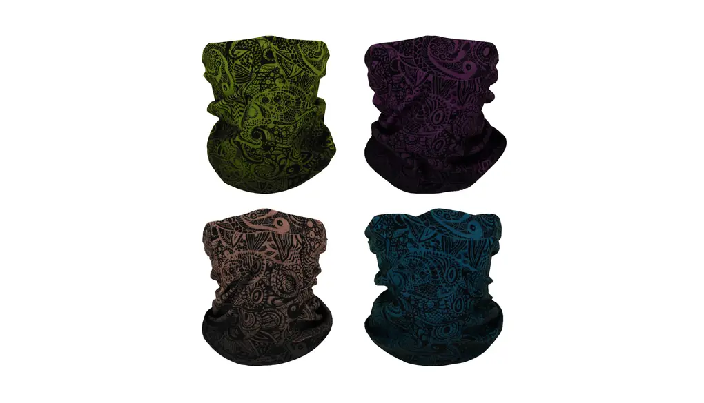 [SMEHCF] 多目的バンダナ 4枚 レディース メンズ ヘッドバンド バラクラバ ヘア ヘッドスカーフ フェイスハーフ エアソフト ペイントボールマスク ネックゲイター 通気性 洗濯可能 ネイビーブルー パープル グリーン カシューナッツフラワー クラシックカラー