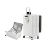 【片開きがここまで便利とは】SupTrip スーツケース M（65L）｜USBポート搭載の“旅が軽くなる多機能キャリー”