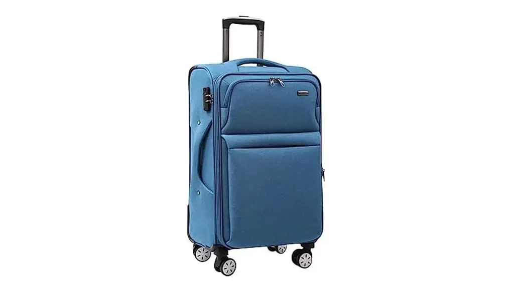 [夏島売店] キャリーケース 布製 軽量 スーツケース ブルー S：57×35×22cm（46L） 拡張機能付き キャリーバッグ 大型 布 旅行ケース 機内持ち込み ビジネスケース 超軽量スーツケース ブレーキ付き 静音 旅行 耐衝撃 出張 360度回転 日帰り ダブルキャスター 耐衝撃 ビジネス 防水 人気 TSAローク搭載