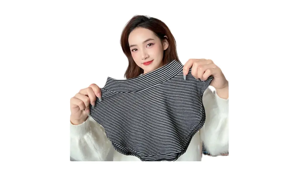 [UMIYI] 付け襟 インナー レイヤード風 モックネック レディース アクセサリー フェイクカラー つけえり 立ち襟 防寒 タートルネック 温める 首元カバー 無地 ハイネック 暖かい 微起毛 冷え対策 ネックウォーマー 重ね着 シンプル おしゃれ