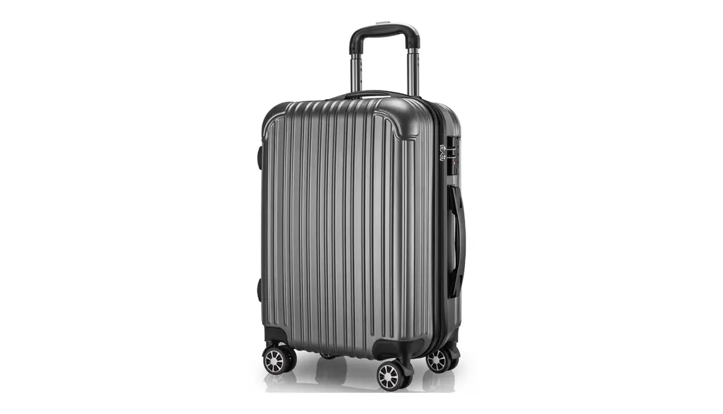 VARNIC スーツケース キャリーケース キャリーバッグ 機内持込 PC材質 耐衝撃 大型 超軽量 静音ダブルキャスター TSAロック搭載 旅行 出張 (S サイズ(40.5L, 灰)