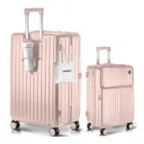 【トップオープンで旅が変わる！】VARNIC スーツケース Sサイズ｜USB＆カップホルダー搭載の多機能キャリーが快適すぎる