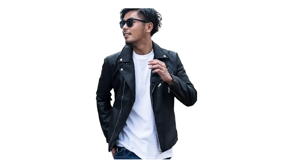 [ビッチ] メンズ ユニセックス ライダースジャケット 革ジャン ブルゾン ダブル PU レザー ジップ VISH19-13