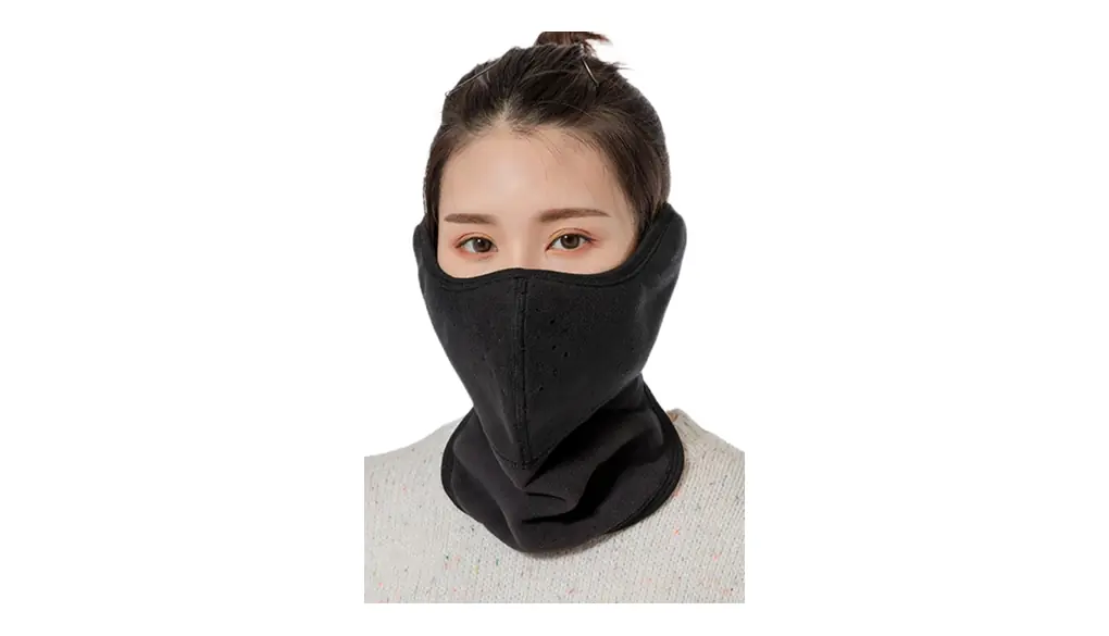 [violeta] 【首から耳まであったか】ネックウォーマー 防寒 防風 保温 フェイスウォーマー フリース素材 マジックテープ 冬 雪かき 登山 耳当て 伸縮性 通気性 持ち歩き