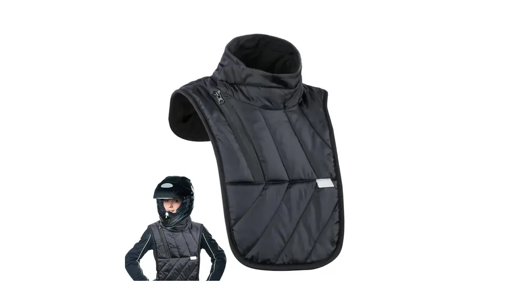 バイク用ネック＆チェストウォーマー - 防風性と黒のネックウォーマー | 冬のアウトドアアクティビティ用の暖かい防寒具、加熱されたサーマルネックガード、ネックウォーマーメンズ、バイク用スカーフ Vodora