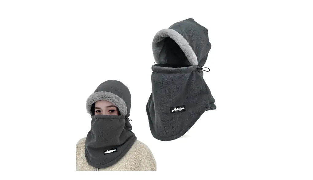 [yowodana] ネックウォーマー フードウォーマー ネックカバー フェイスカバー 目出し帽 フード付き フェイスマスク 調節コード フリーサイズ 360度の防寒保温 肌に優しい 冬用 持ち運び便利 アウトドア 自転車 釣り 登山 スキー 通勤 通学 男女兼用