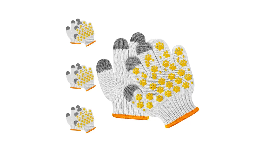 [夢の物] ３双組 子供軍手 スマホ対応 滑り止め付き のびのび綿素材 芋掘り キャンプ DIY大工 アウトドア 園芸 中厚手