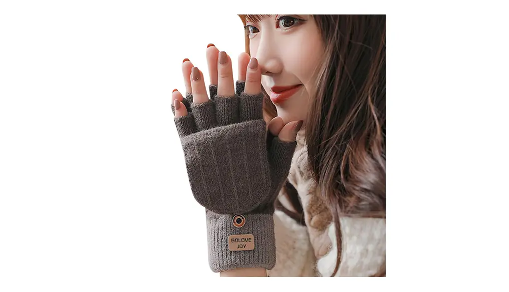 [YUMISS] 手袋 レディース 防寒 指なし手袋 【2WAY・極暖裏起毛・はめた瞬間暖か】【フワフワ・スマホ対応】 スマホ 保湿 防寒グローブ 自働車 通勤 通学運転 女性用 誕生日 クリスマスプレゼント 半指 ミトン ニット かわいい