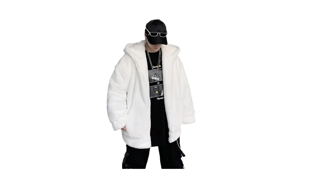 [ZANBANG] ボアジャケット メンズ ボアコート コート アウター ジャンパー モコモコ ゆったり バイカラー カジュアル ファッション ユニセックス オーバーサイズ 裏起毛 防寒 厚手 暖かい 冬 大きいサイズ ZS018