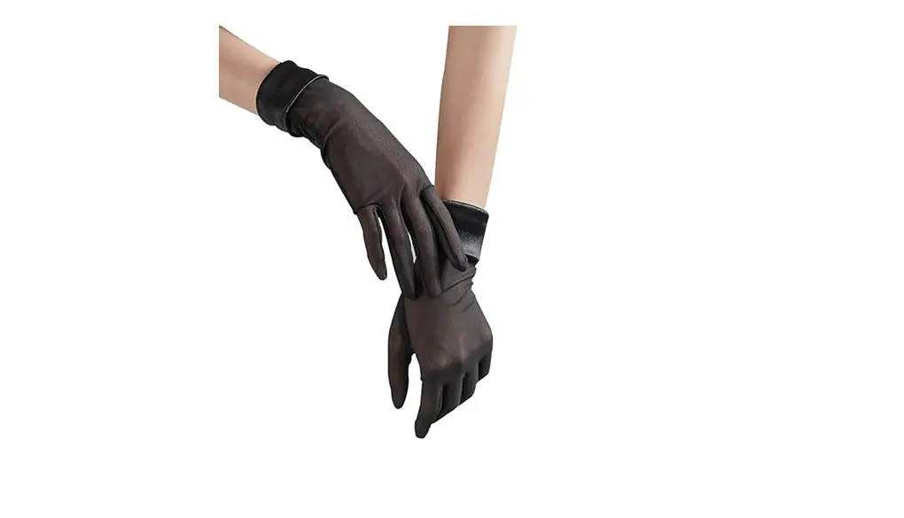 [ZTFT] 葬式用 透明手袋 1ペア (24CM x 8CM) レース 黒 喪服専用 薄手 ブラック レディース スマホ対応 ブラックフォーマル 喪服用 グローブ タッチパネル対応