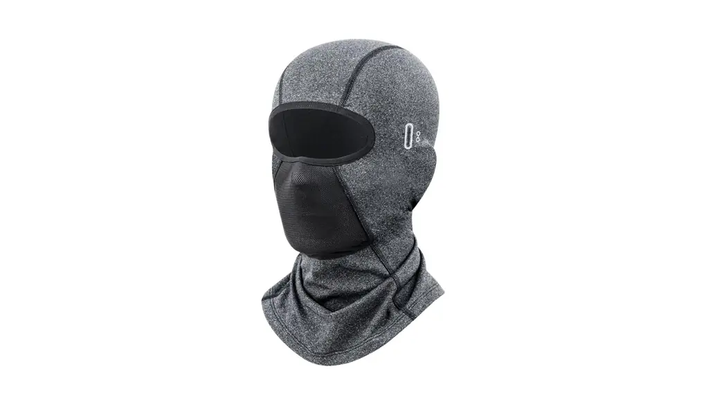 [ZVCXOE] フェイスマスク 夏用 バラクラバ メンズ 冷感 フェイスカバー 通気 伸縮性 吸汗速乾 眼鏡穴 目出し帽 自転車 ランニング ジョギング スポーツ 登山 釣り 夏用 ブラック グレー