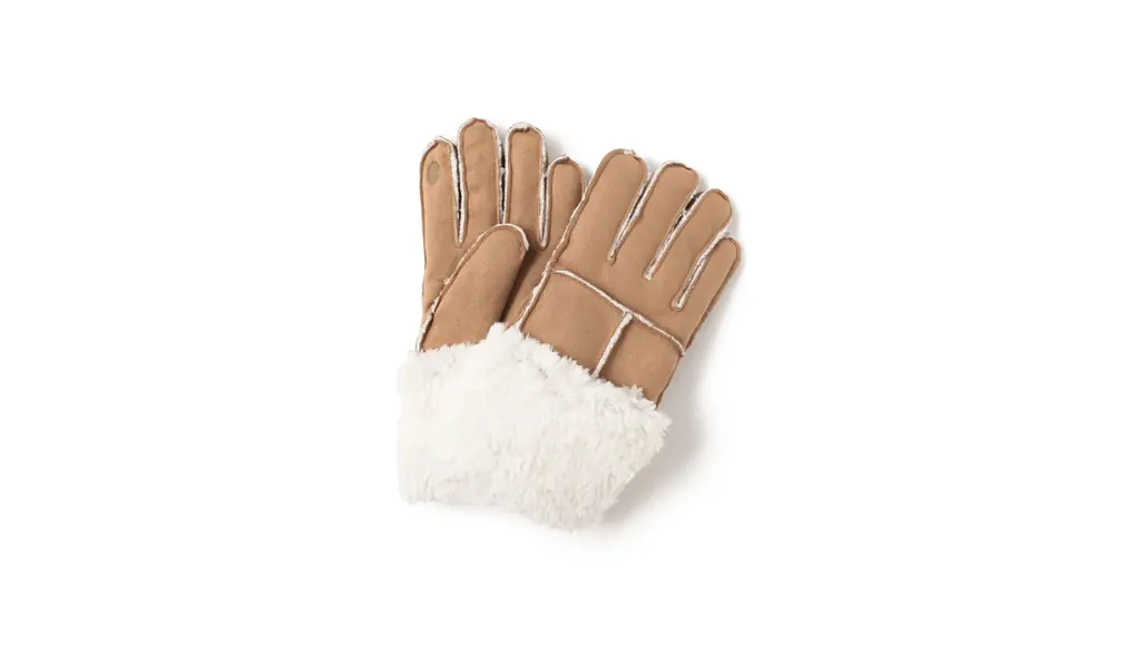 [ビームスハート] 手袋 フェイク ムートン グローブ レディース